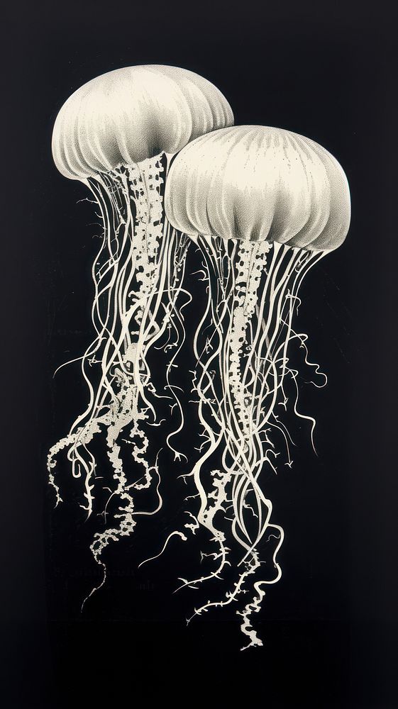 Jellyfish invertebrate translucent underwater. 