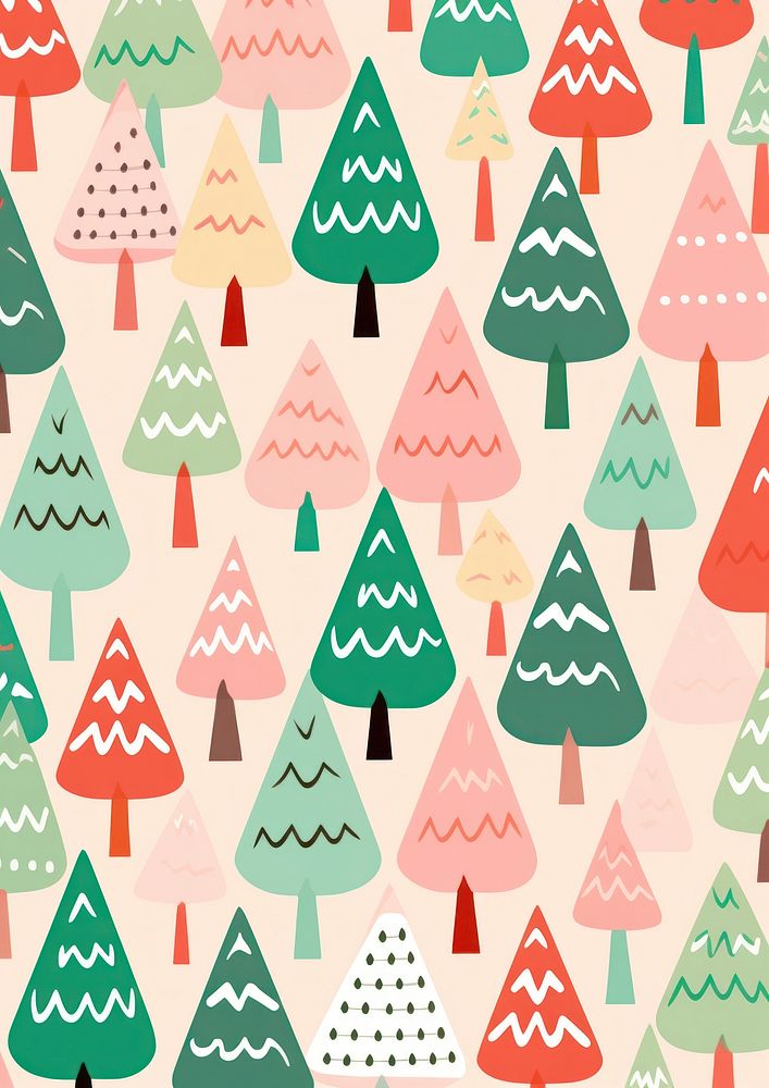Pattern backgrounds christmas shape. AI generated Image by rawpixel.