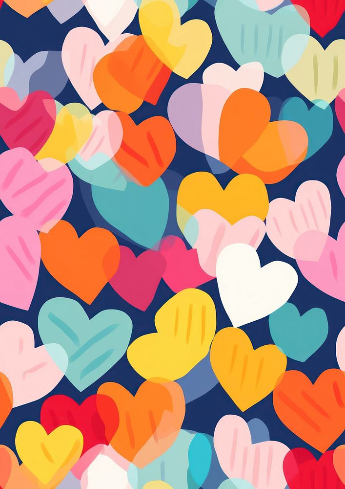 Colorful heart blocks pattern backgrounds creativity. AI generated Image by rawpixel.
