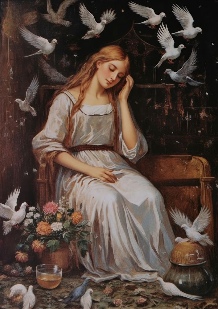 A cinderlella painting art angel. 