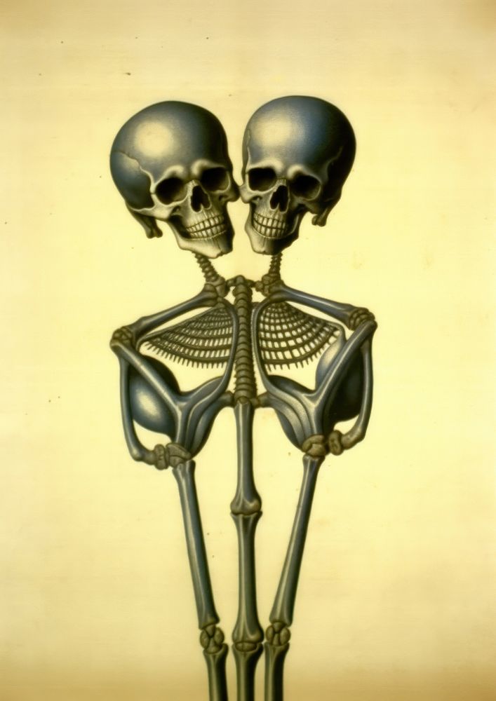 Art representation sculpture skeleton. AI generated Image by rawpixel.