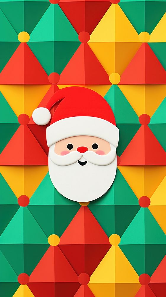 Christmas santa claus pattern wallpaper christmas backgrounds celebration. AI generated Image by rawpixel.