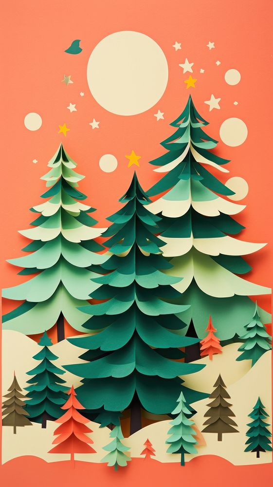 Christmas wallpaper christmas art tranquility. AI generated Image by rawpixel.