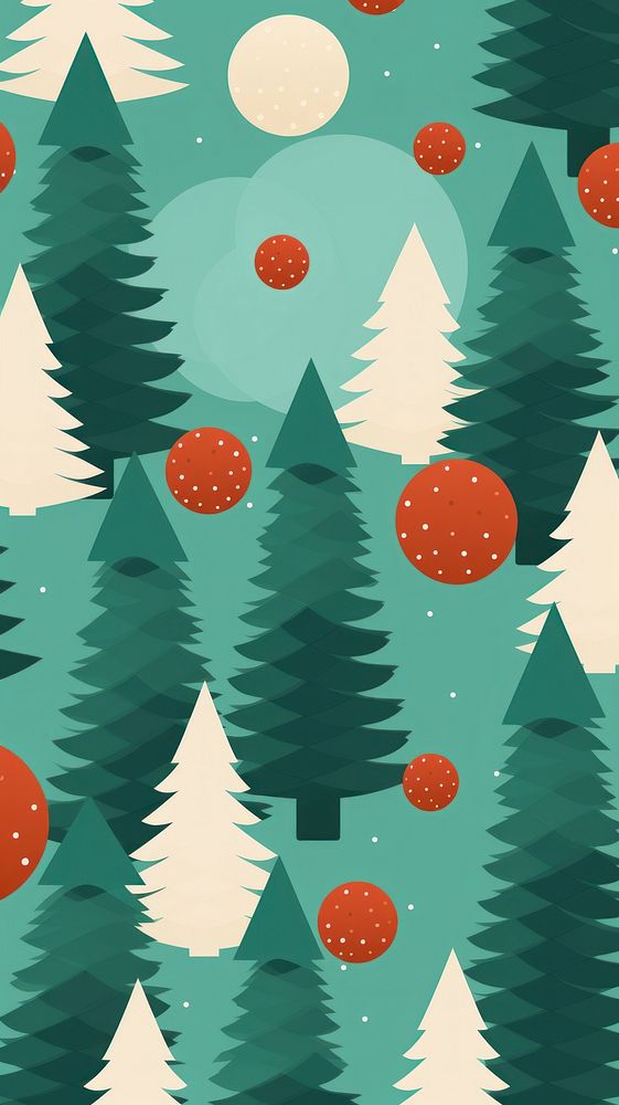 Christmas pattern wallpaper christmas tranquility backgrounds. AI generated Image by rawpixel.