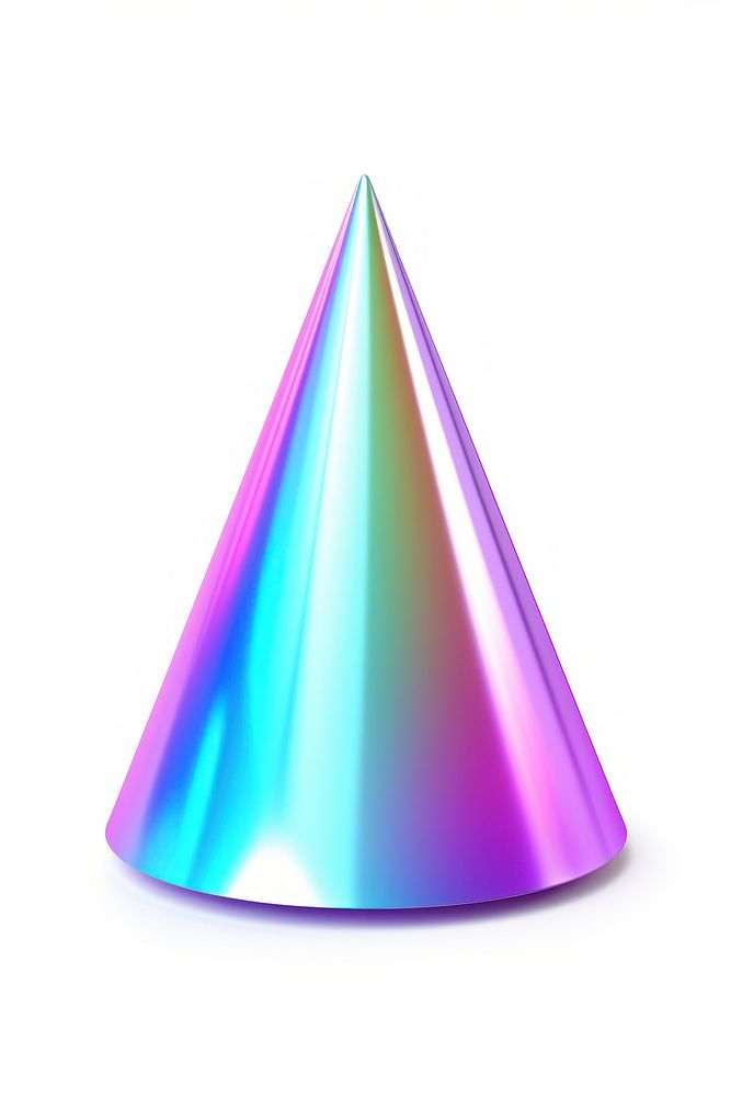 A triangle party hat white background celebration clothing. AI generated Image by rawpixel.