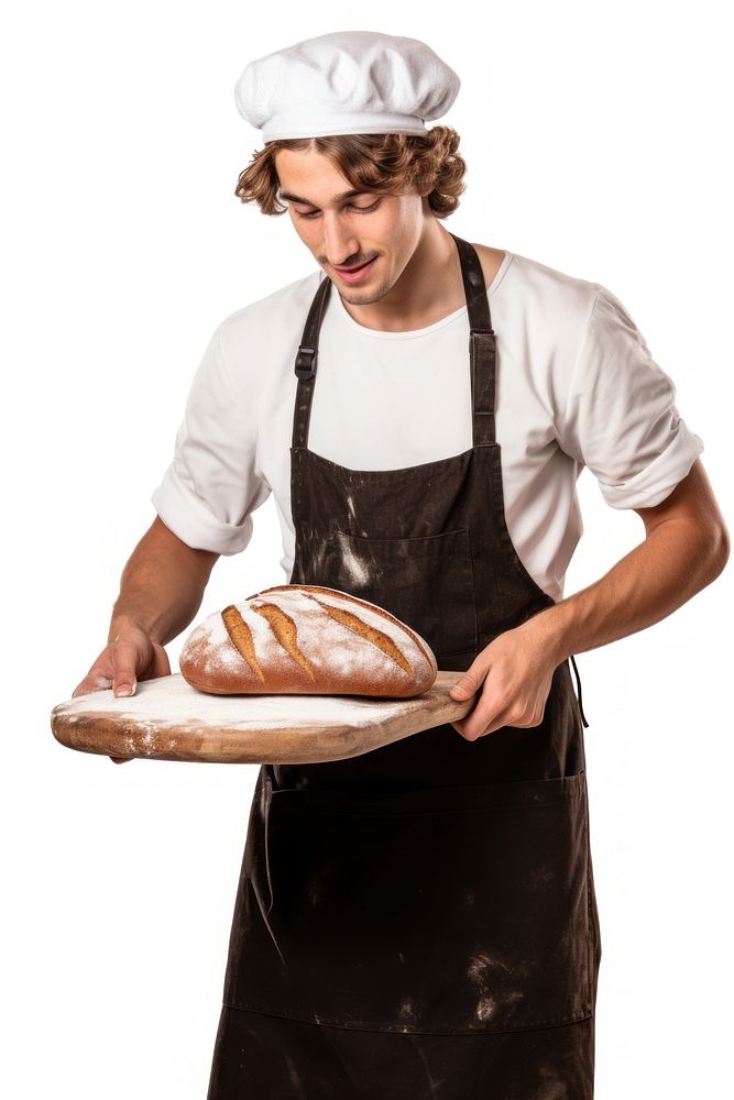 A baker making bread bakery adult food. AI generated Image by rawpixel.