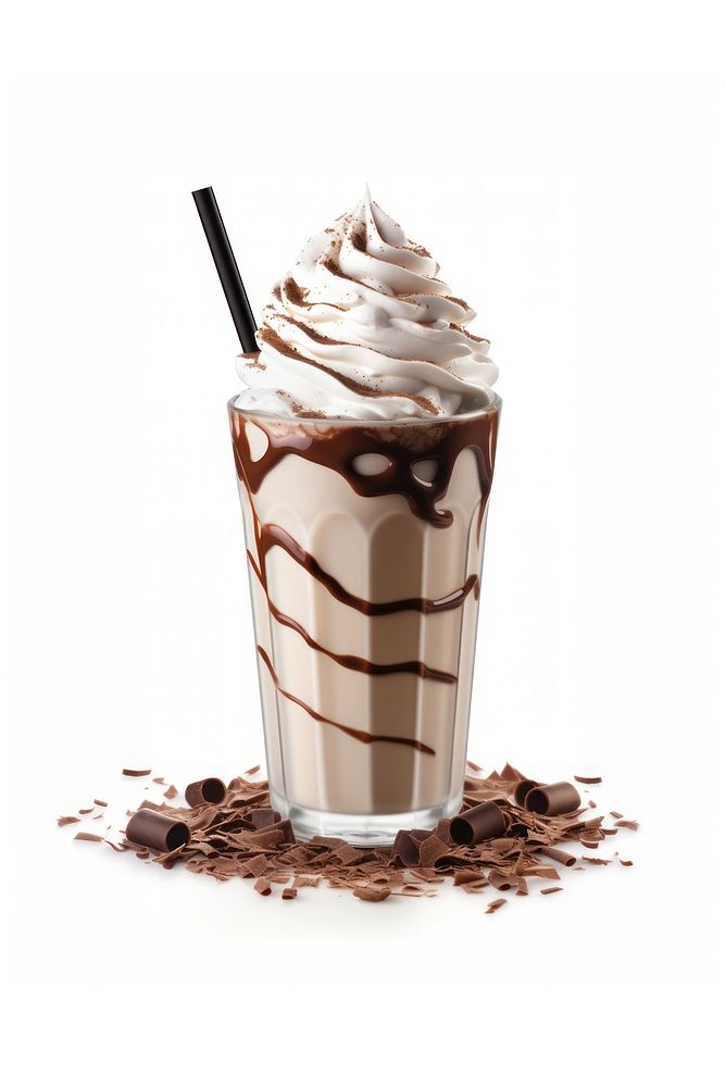 Milkshake cream chocolate dessert. AI generated Image by rawpixel.