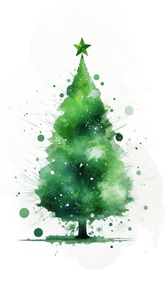 Christmas tree mobile wallpaper christmas plant green. AI generated Image by rawpixel.