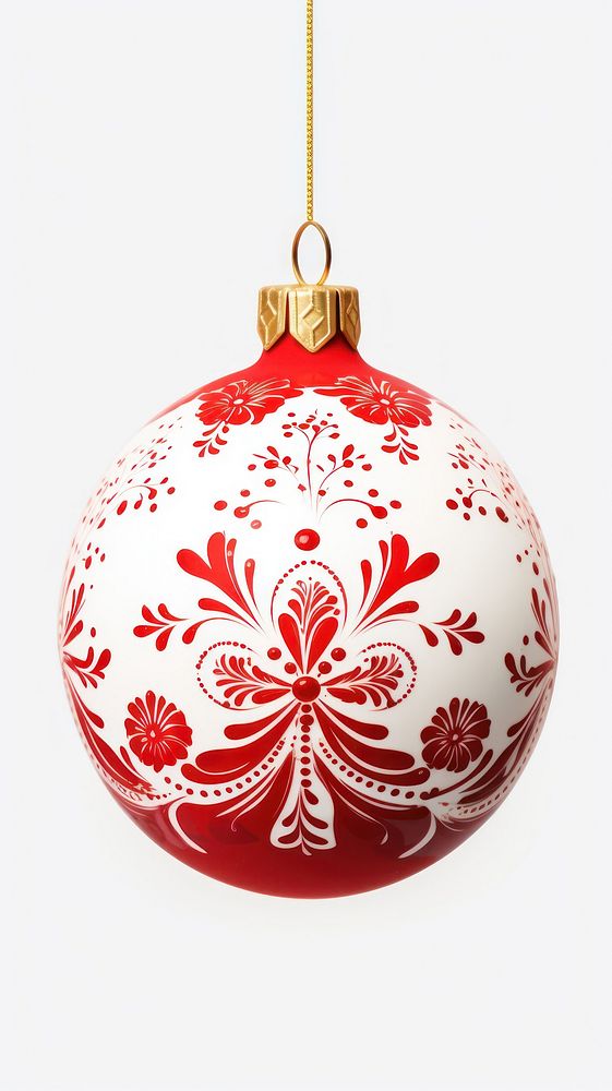 Christmas ball patterned mobile wallpaper | Free Photo Illustration