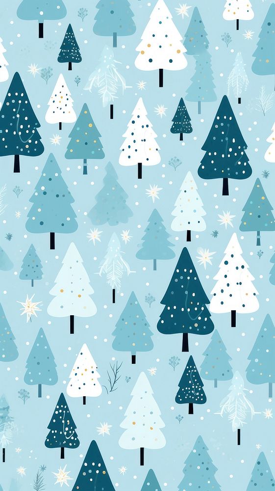 Light blue christmas wallpaper pattern backgrounds celebration. AI generated Image by rawpixel.