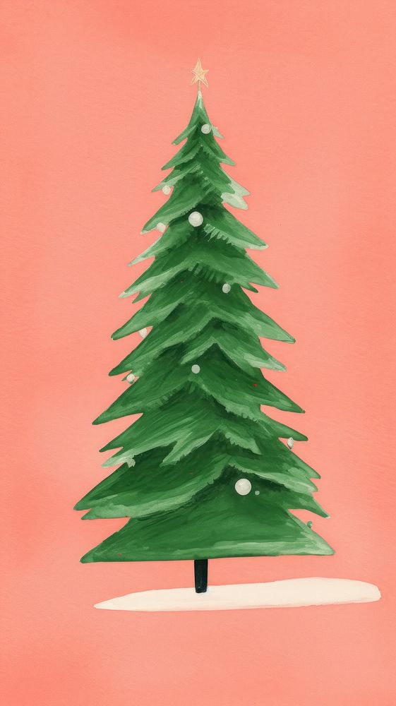Christmas tree plant pine celebration. AI generated Image by rawpixel.