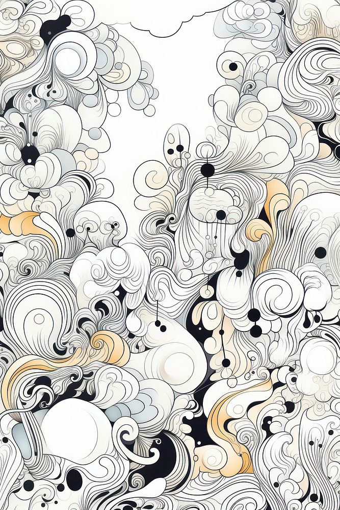 Cute wallpaper sketch backgrounds pattern. AI generated Image by rawpixel.