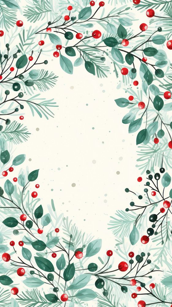 A christmas wreath pattern plant backgrounds. 