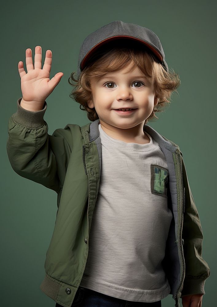 Todler portrait jacket child. AI generated Image by rawpixel.