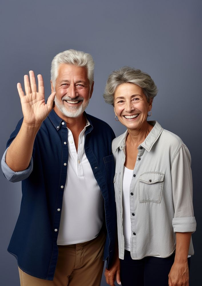 Senior couple portrait people adult. AI generated Image by rawpixel.