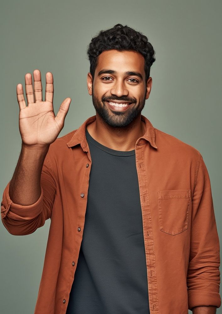 Indian man portrait adult smile. AI generated Image by rawpixel.
