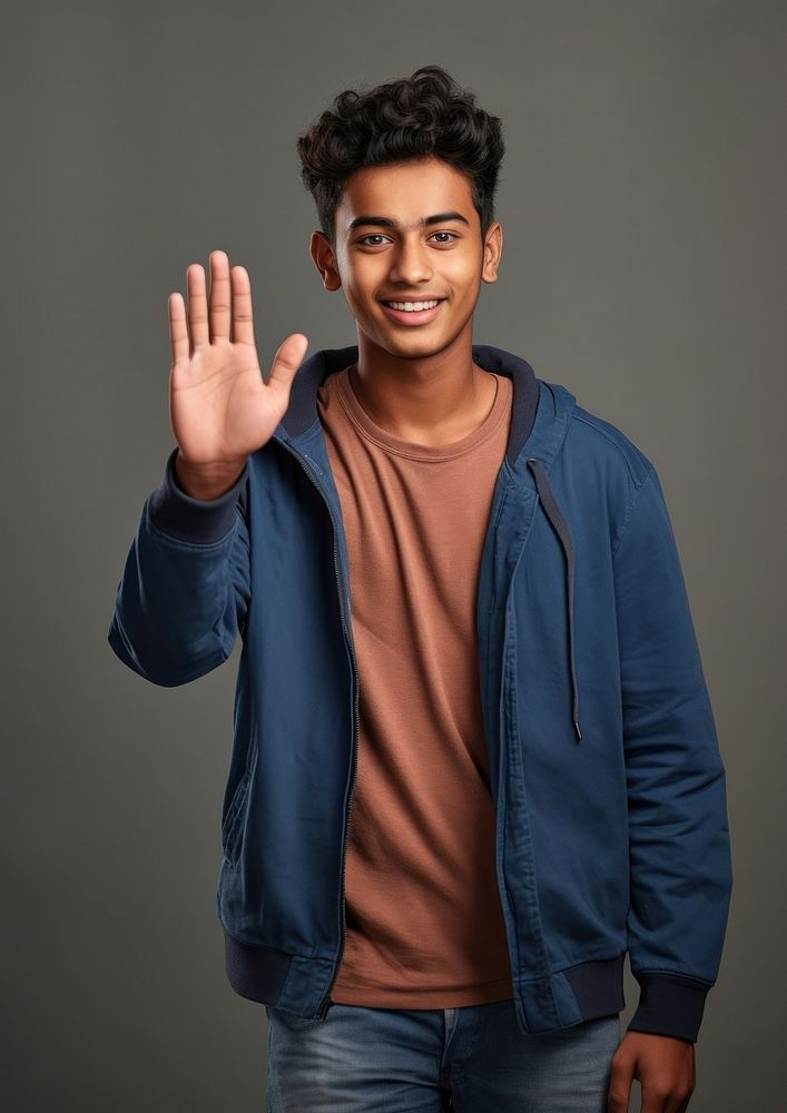 Indian teenage portrait smile adult. AI generated Image by rawpixel.