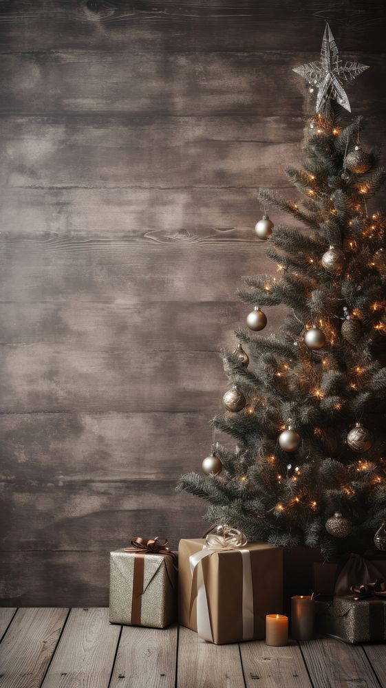 Christmas wallpaper christmas tree decoration. 