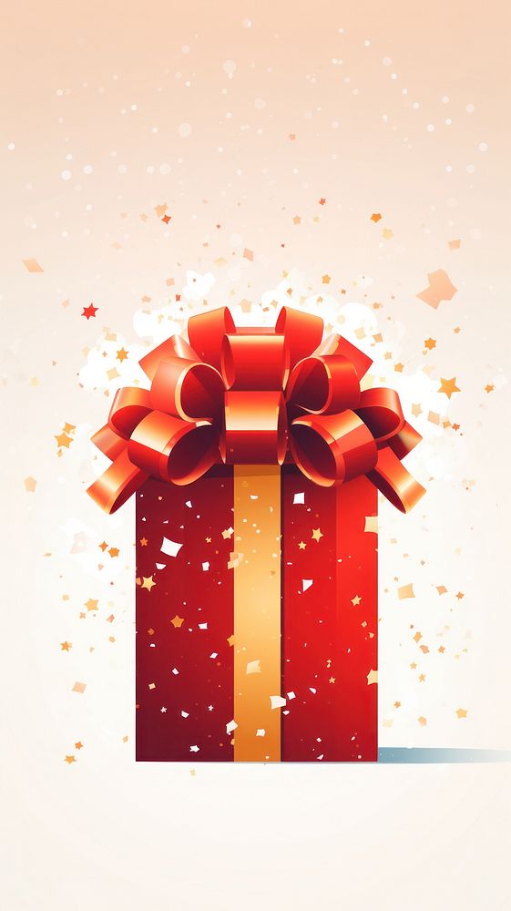 Christmas present gift illuminated celebration. AI generated Image by rawpixel.