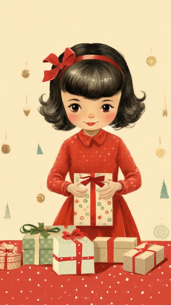Christmas gift cute celebration. AI generated Image by rawpixel.