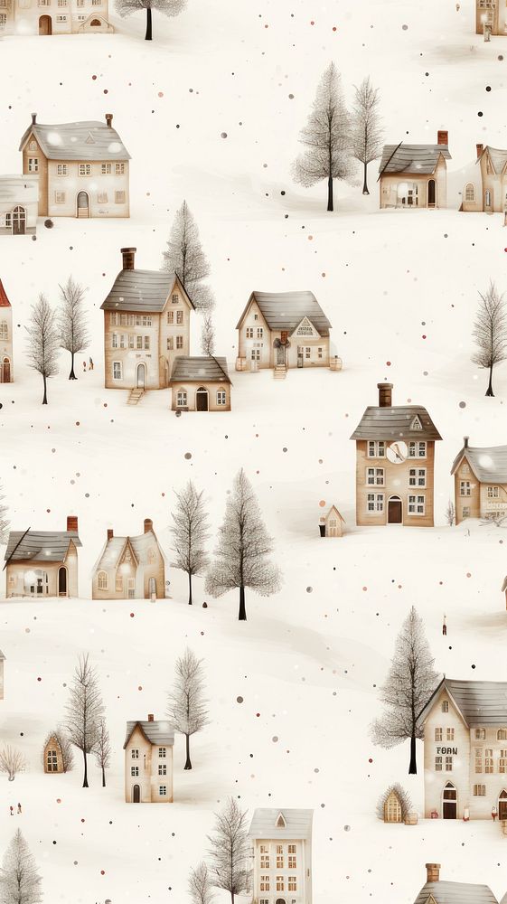 Vintage christmas wallpaper architecture building | Premium Photo ...