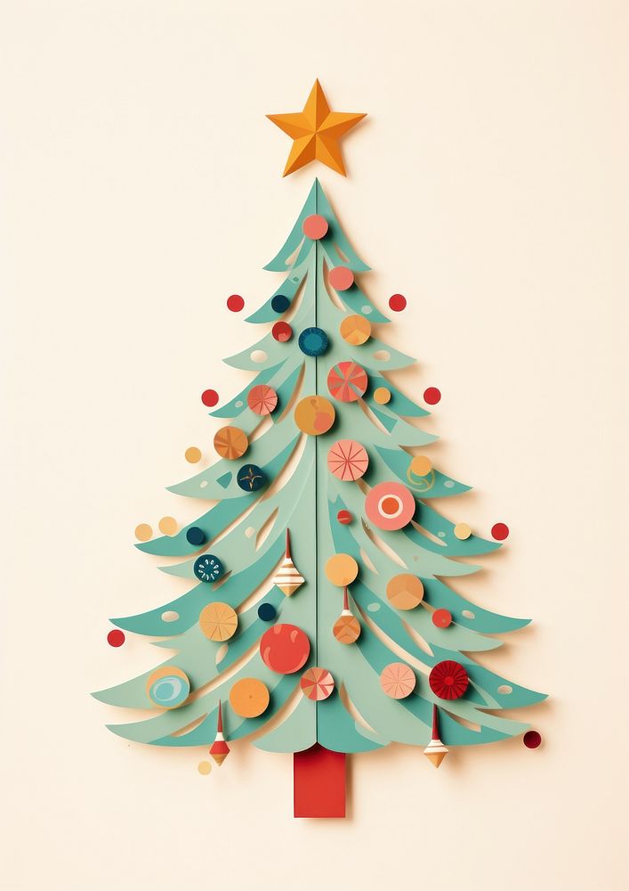 Decorated chirtsmas tree christmas anticipation celebration. AI generated Image by rawpixel.