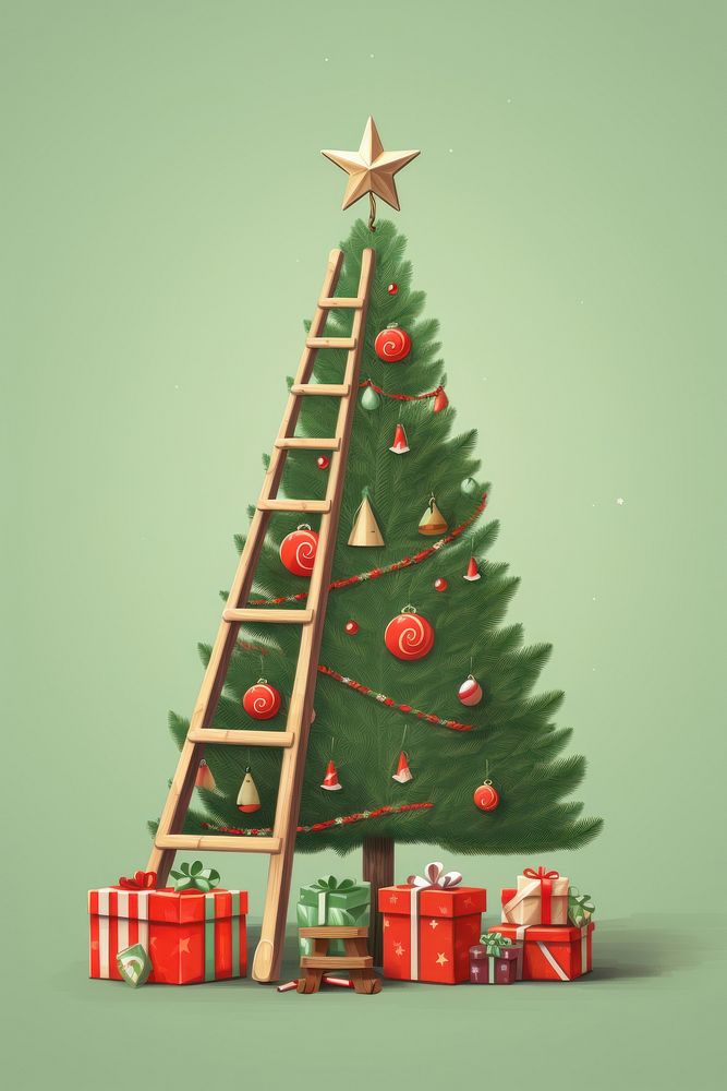 Christmas tree plant gift anticipation. AI generated Image by rawpixel.