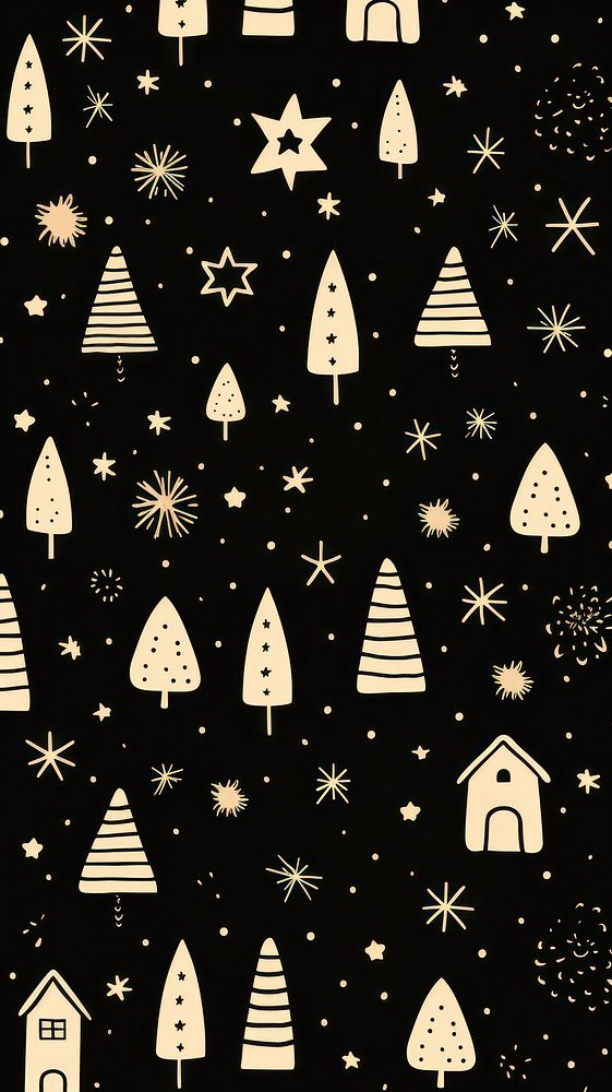 Christmas pattern line constellation illuminated. AI generated Image by rawpixel.