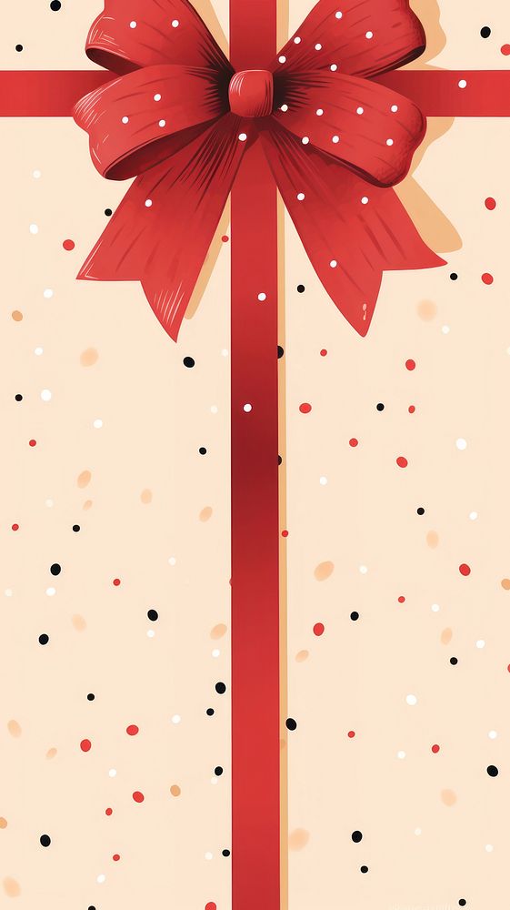 Paper gift christmas bow. AI generated Image by rawpixel.
