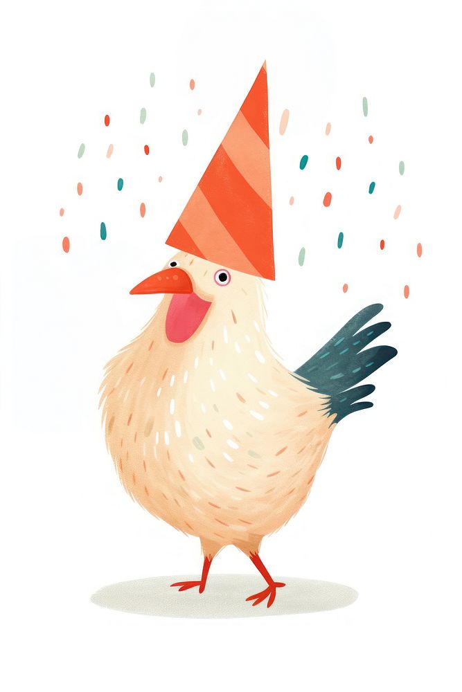 Chicken dancing animal bird hat. AI generated Image by rawpixel.