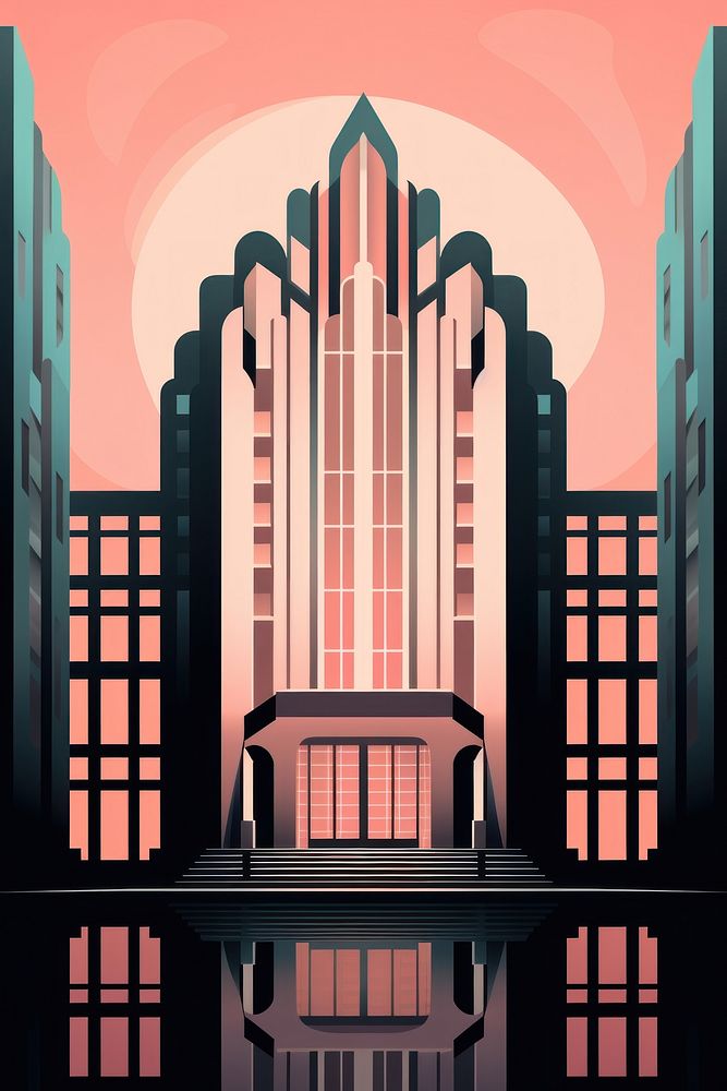 Building architecture metropolis silhouette. AI generated Image by rawpixel.