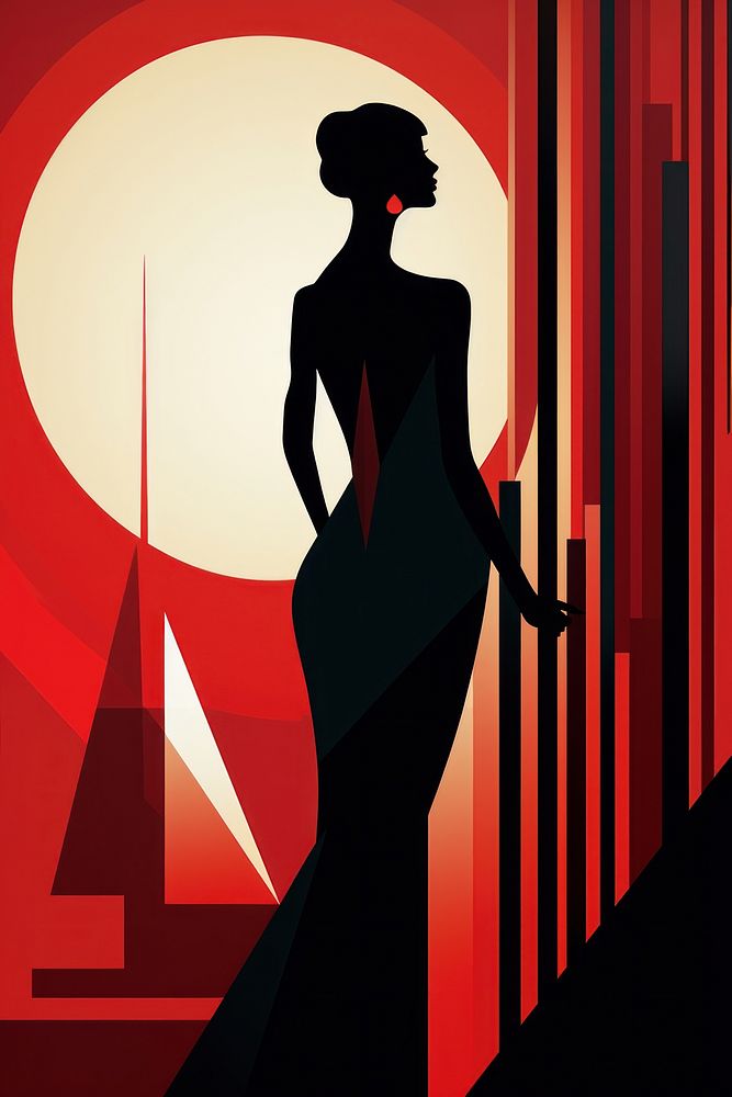 Woman silhouette fashion adult. AI generated Image by rawpixel.