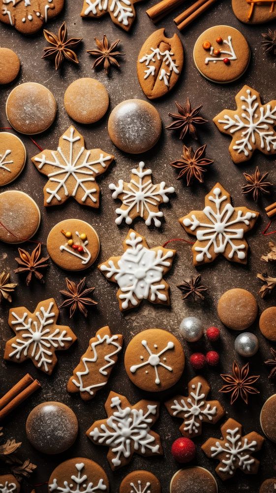 Chirstmas icing cookies gingerbread decoration christmas. AI generated Image by rawpixel.