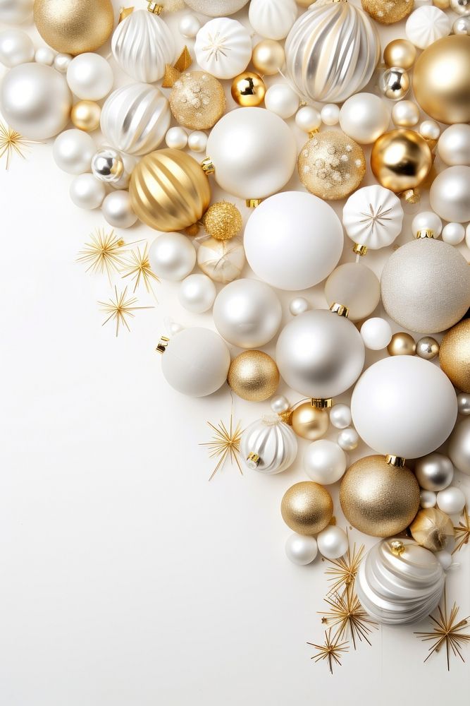 White golden background backgrounds decoration christmas. AI generated Image by rawpixel.