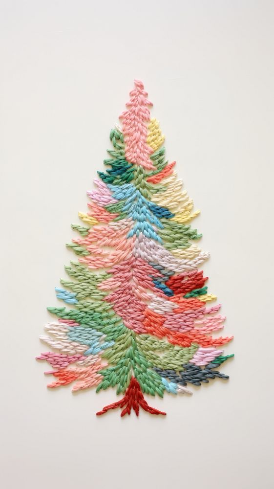 Christmas tree pattern craft art. AI generated Image by rawpixel.