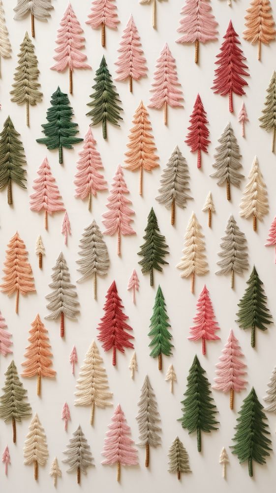 Minimal christmas tree plant green pink. AI generated Image by rawpixel.
