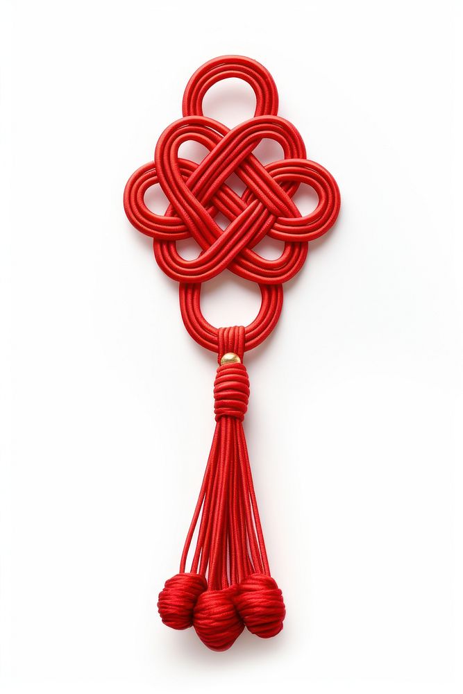Chinese Knot knot white background celebration. AI generated Image by rawpixel.