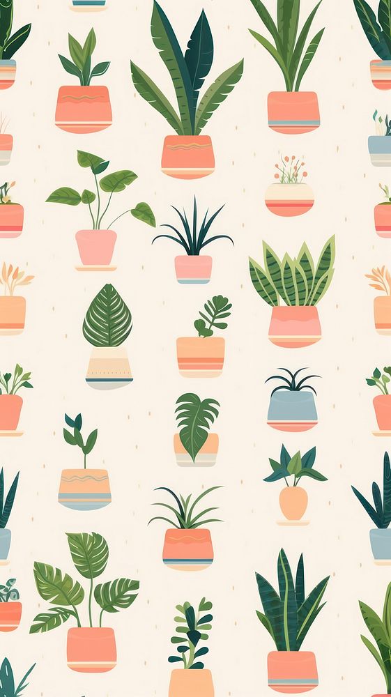 Potted tropical plant backgrounds pattern leaf. AI generated Image by rawpixel.