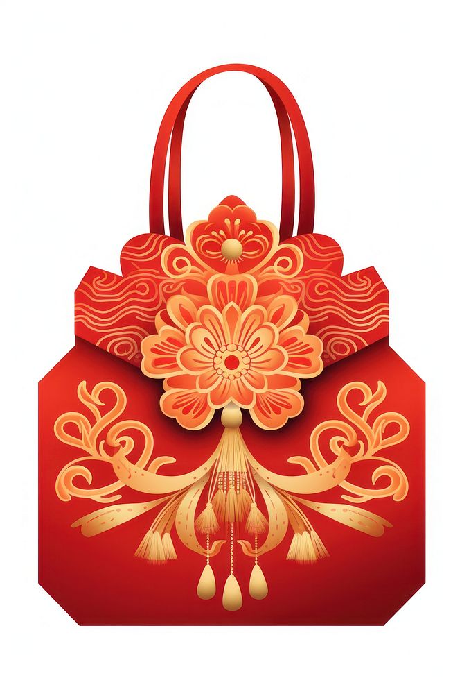 Silk bag chinese handbag craft. AI generated Image by rawpixel.