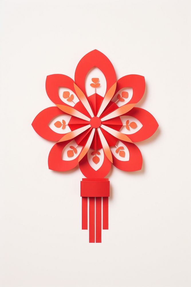 Firecracker craft art red. AI generated Image by rawpixel.