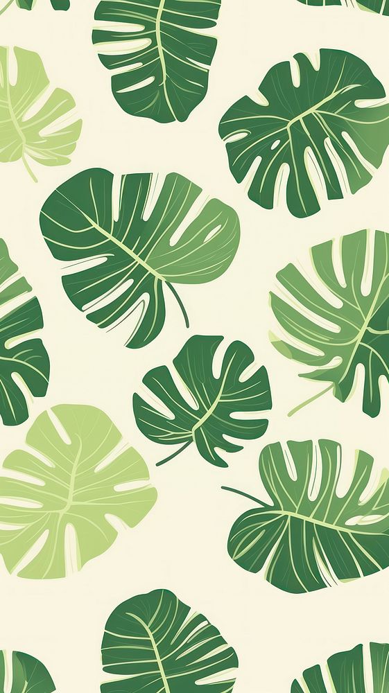 Green backgrounds pattern leaves. AI generated Image by rawpixel.
