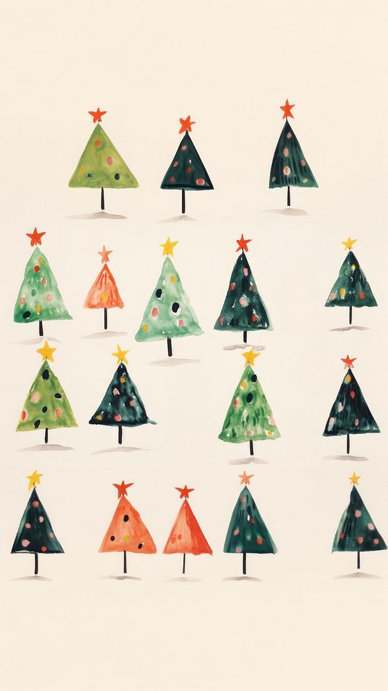 Christmas tree art christmas tree. AI generated Image by rawpixel.