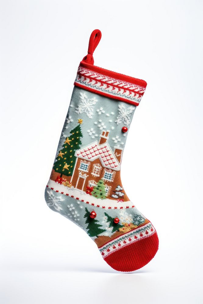 A christmas sock hanging holiday gift architecture. AI generated Image by rawpixel.