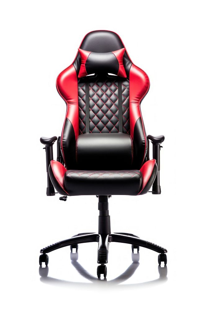 Gaming chair furniture white background technology. AI generated Image by rawpixel.