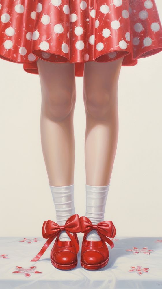 Shoe footwear girl red. AI generated Image by rawpixel.