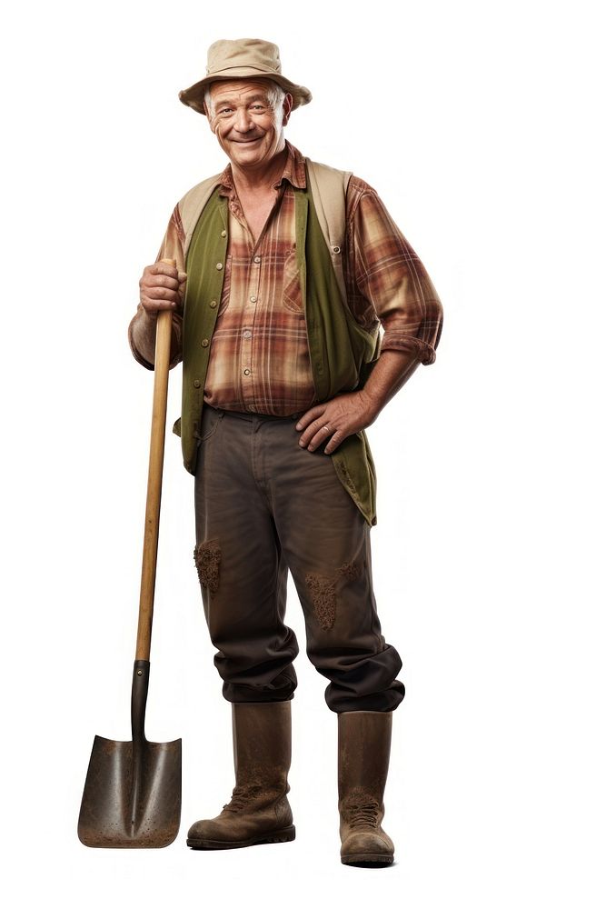 Farmer gardening portrait smiling. AI generated Image by rawpixel.