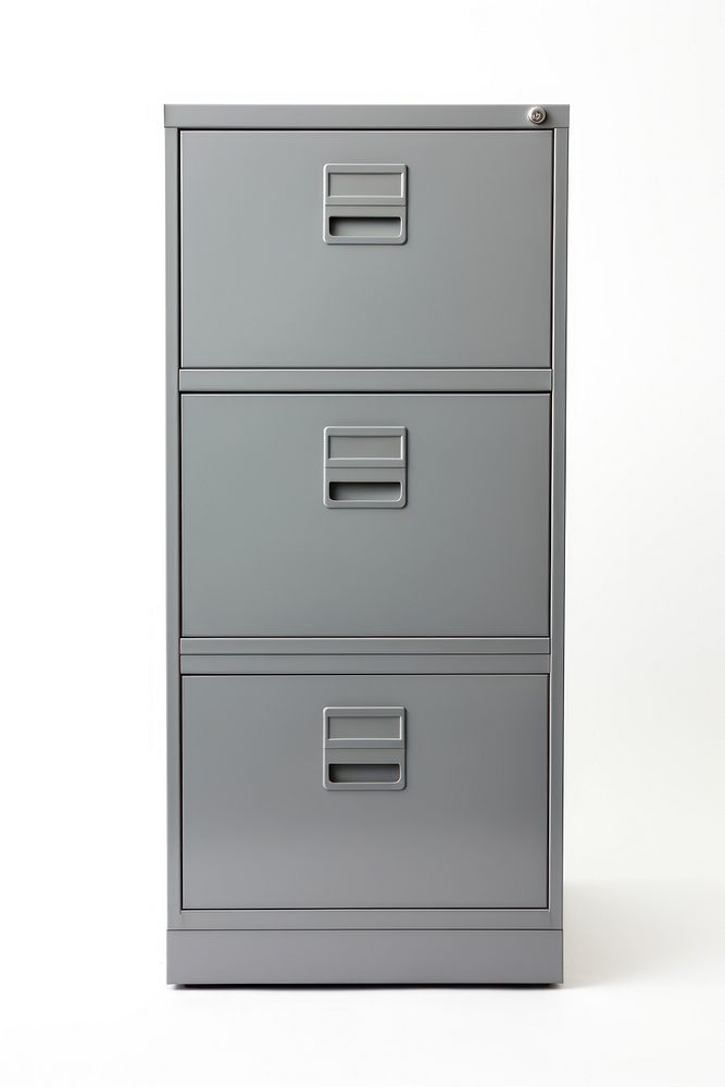Modern filing cabinet furniture drawer white background. AI generated Image by rawpixel.