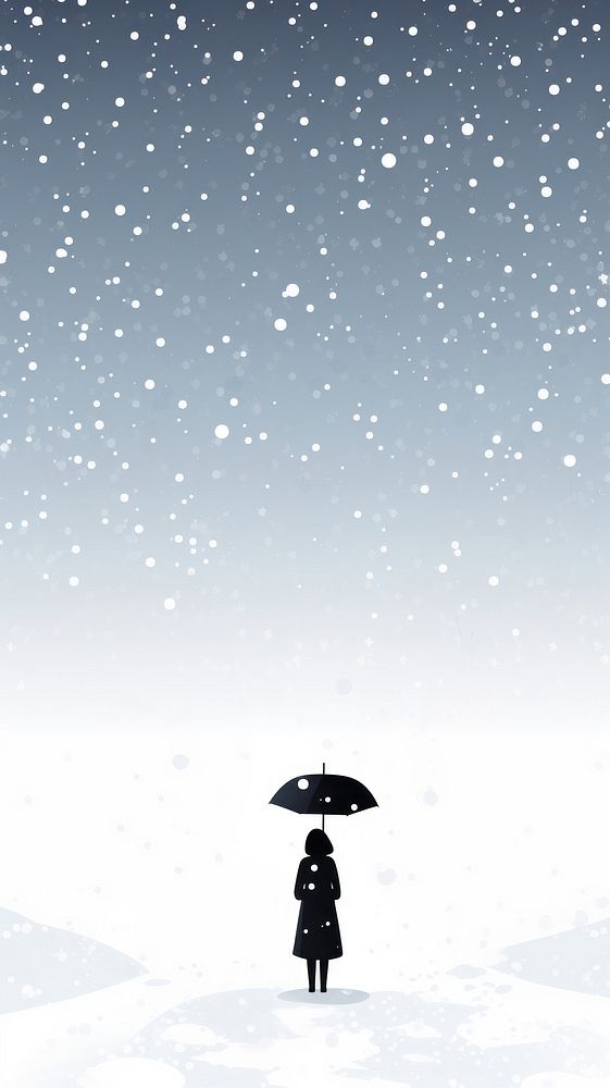 Minimal wallpaper Snowing illustration snow outdoors snowing. AI generated Image by rawpixel.