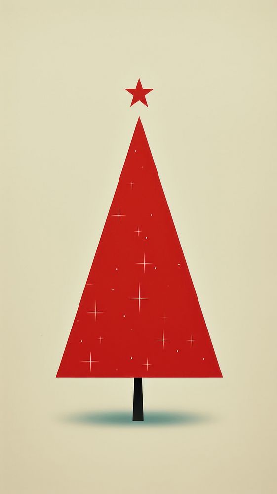 Christmas symbol shape illuminated. AI generated Image by rawpixel.