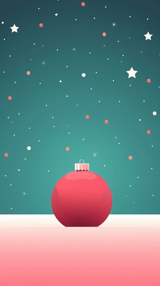 Minimal Christmas cute wallpaper background christmas illuminated celebration. AI generated Image by rawpixel.